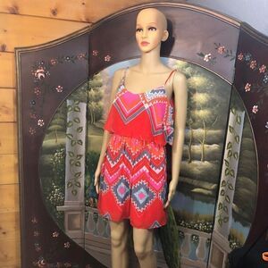 Deb Mini Dress Colorful, Sz M